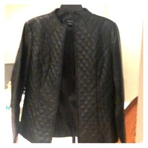 Black Leather Willi Smith Ladies Jacket